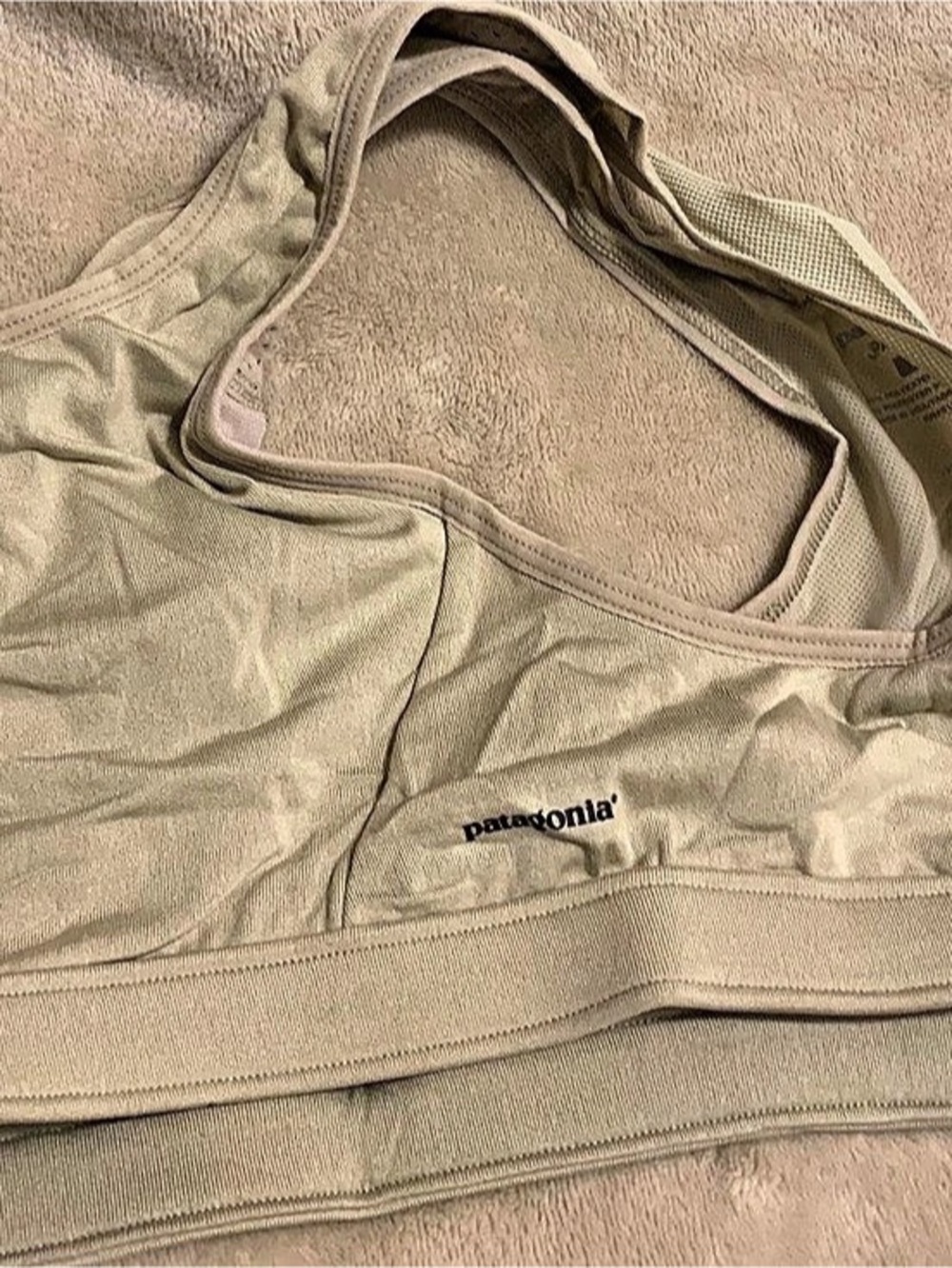 Patagonia Capilene Sports Bra Athletic Tank Gray (Medium)
